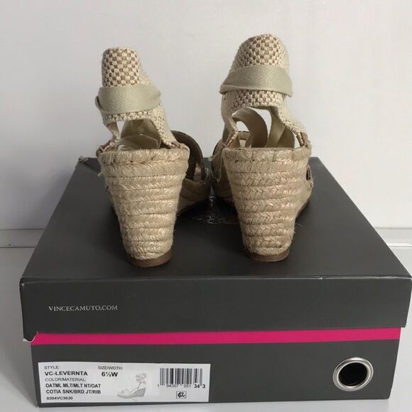 Vince Camuto Levernta Ankle Wrap Espadrilles Wedge - Picture 6 of 8